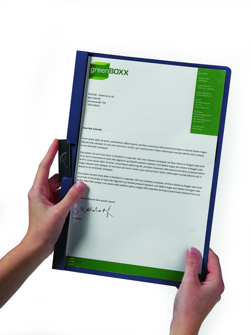 Durable Report Cover with DURACLIP - Letter-Size - Holds Up to 30 Pages - Clear Cover in Black - 25 Per Box - Image 4